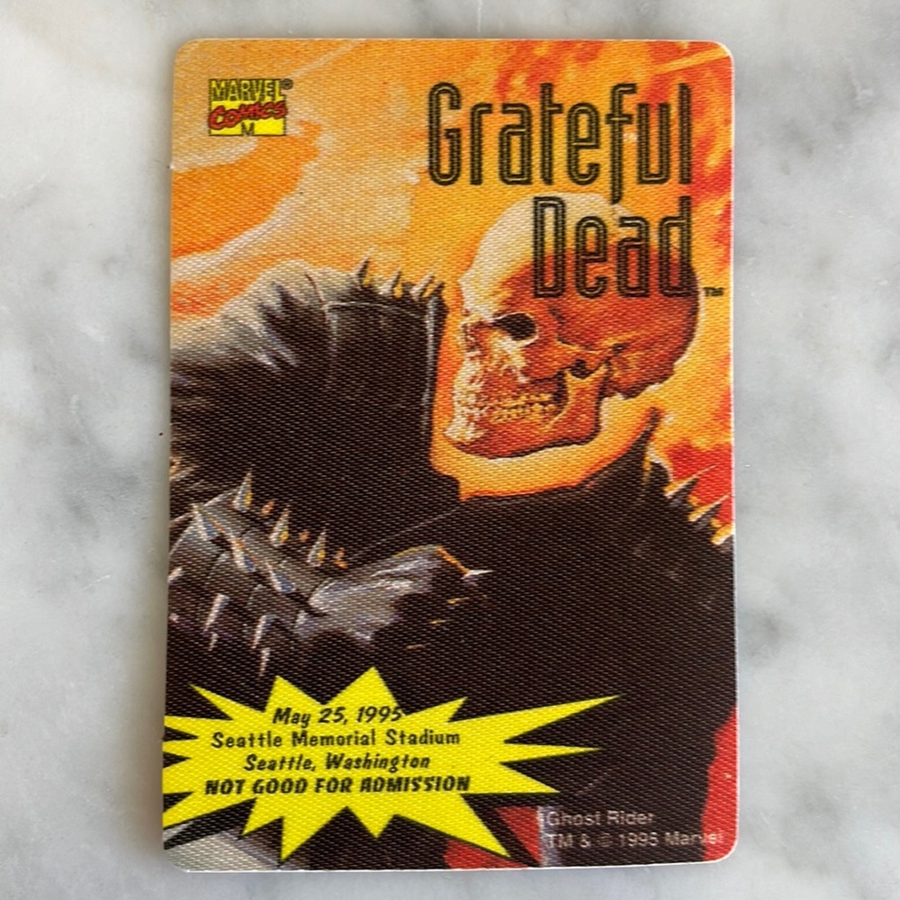 Original Grateful Dead Backstage Pass - Marvel Series Ghost Rider 5/25/1995